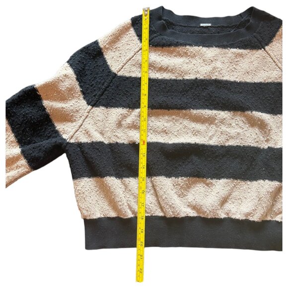 Free People | Found My Friend Striped Sweater | Black & Tan | Small - Picture 9 of 12
